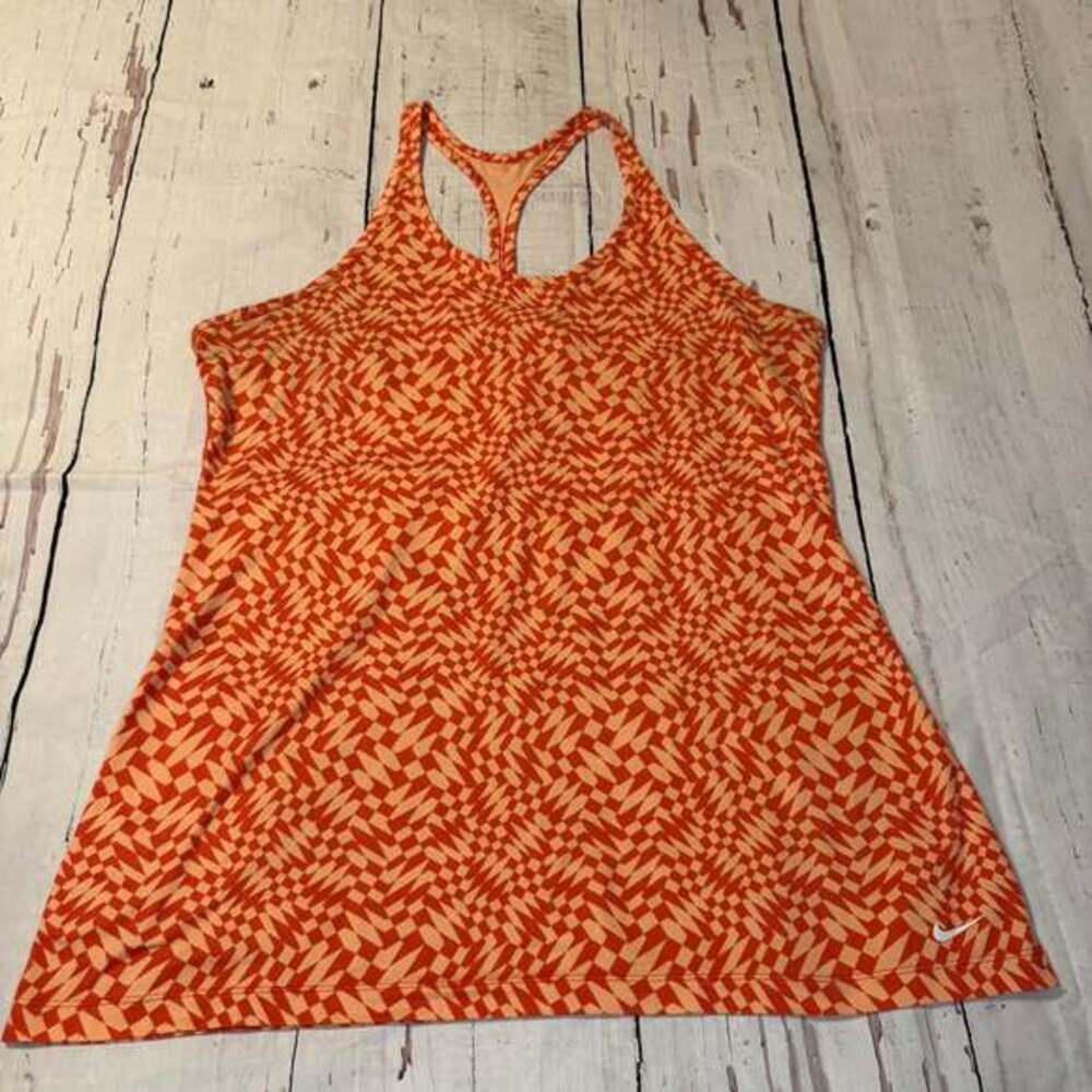 Nike Dri-Fit Orange Racerback Athletic Tank Top Women's Size Large